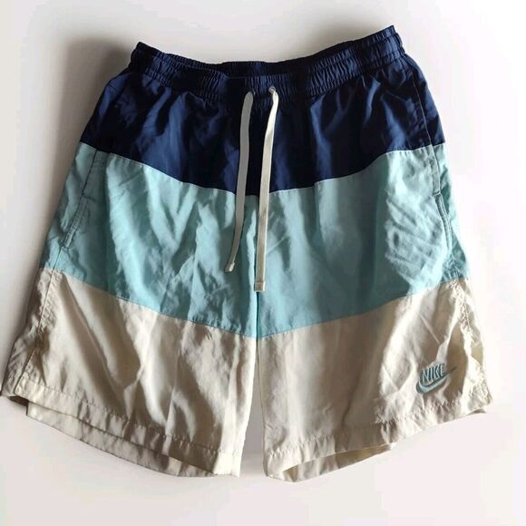 VTG Nike Shorts Mens‎ L Swim Colorful Surf Beach Trunks Liner Sportswear City - Picture 1 of 15